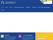 Tablet Screenshot of ecolesaintsauveur.fr